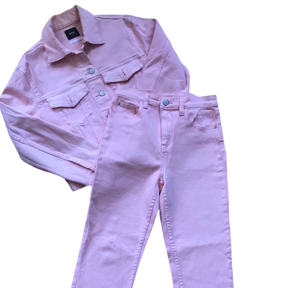 BDG pink denim two piece